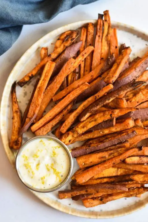 Sweet Potato Fries with Garlic Aioli