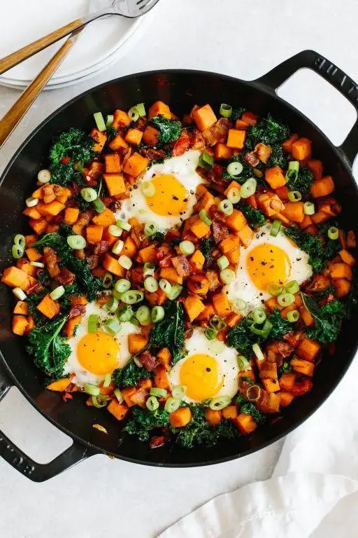Sweet Potato Hash with Eggs