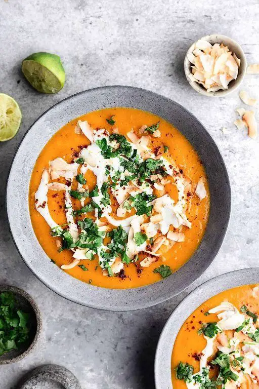 Sweet Potato Soup with Coconut Milk
