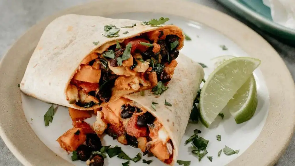Sweet Potato and Black Bean Wrap