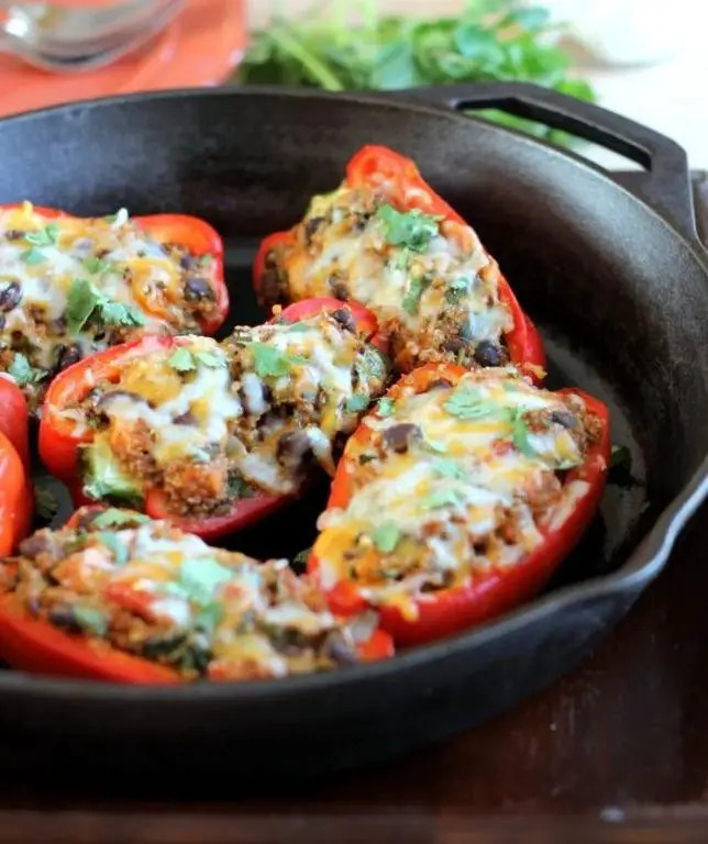 Sweet Potato and Quinoa Stuffed Peppers