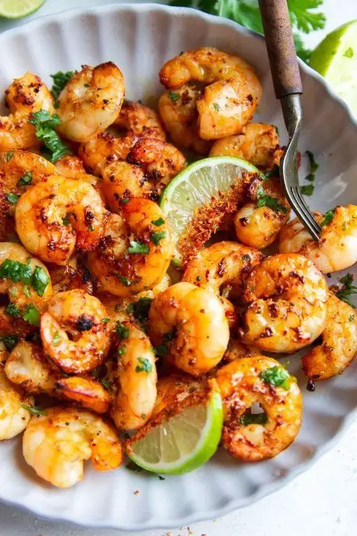 Tajin Lime Shrimp Skewers