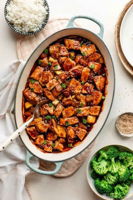 Teriyaki Baked Chicken Breast with Pineapple Glaze