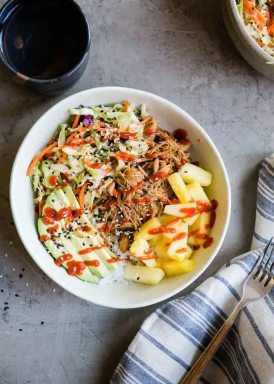 Teriyaki Chopped Pork Bowls