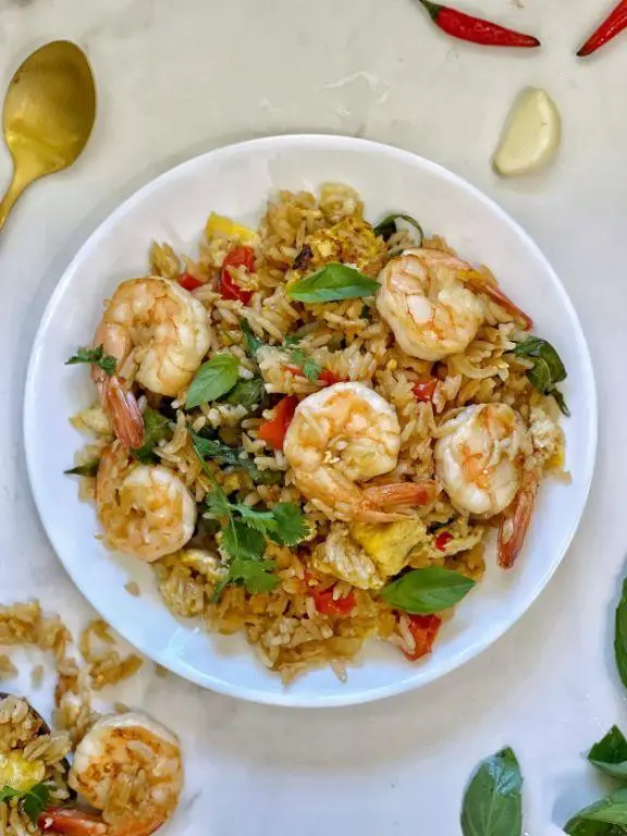 Thai Basil Seafood Fried Rice