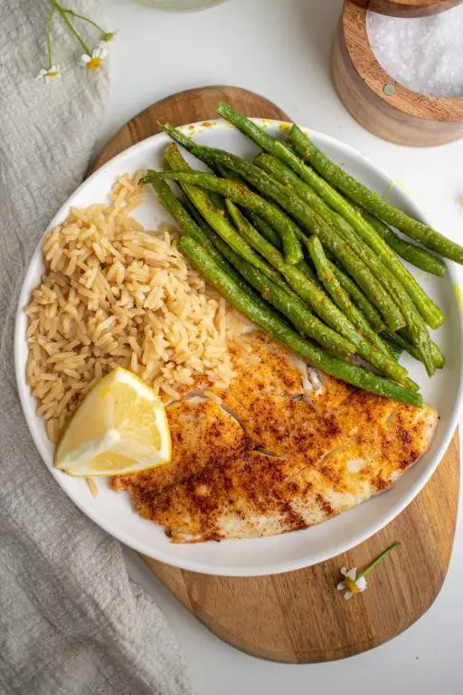 Tilapia Fried Rice with Vegetables