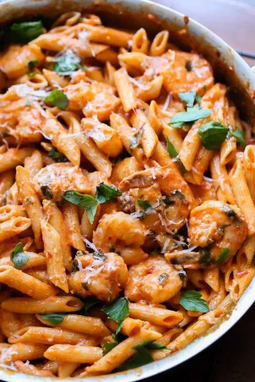 Tomato Basil Crab Penne