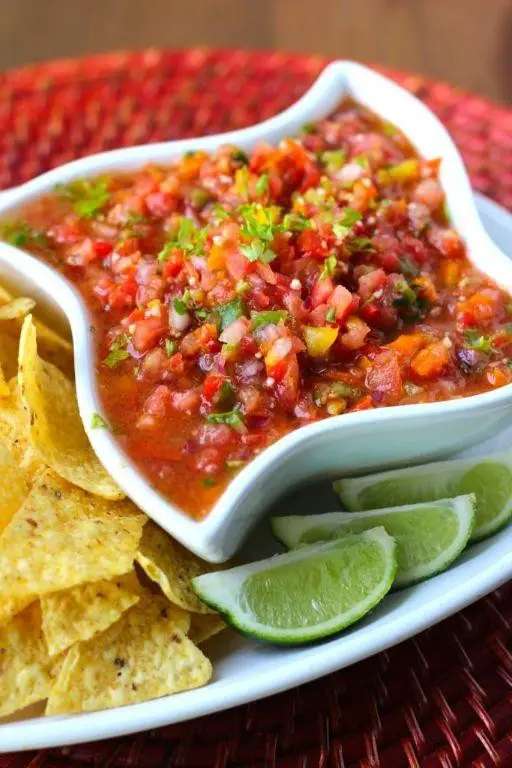 Tomato Salsa with Cilantro and Lime