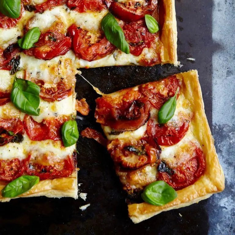 Tomato and Mozzarella Puff Pastry Tart