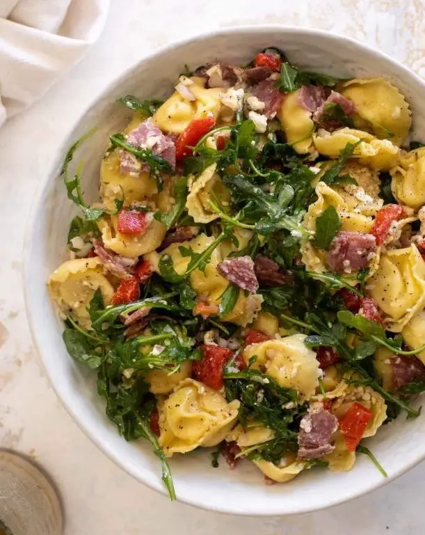 Tortellini Salad with Roasted Red Peppers