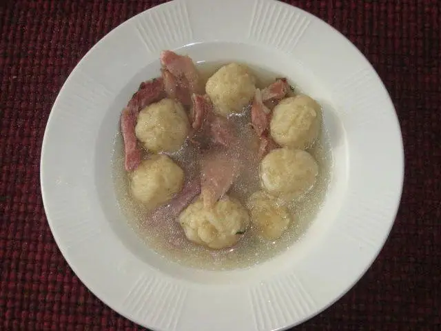 Traditional Norwegian Kumla with Ham