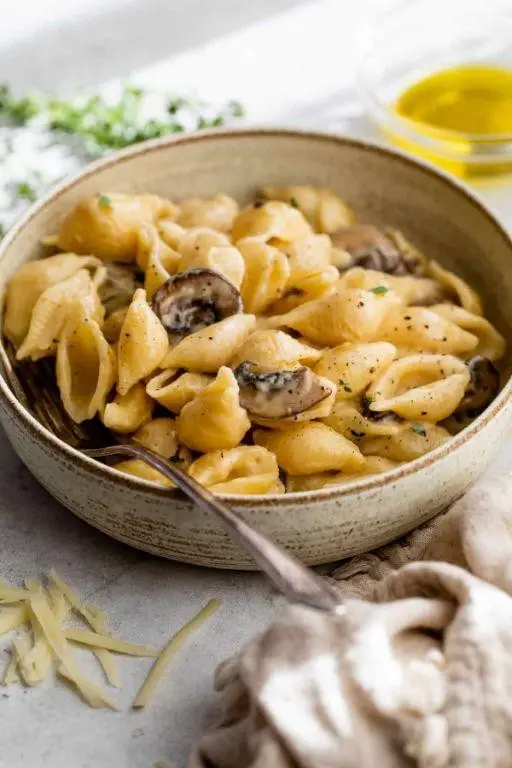 Truffle Oil and Mushroom Kraft Mac and Cheese