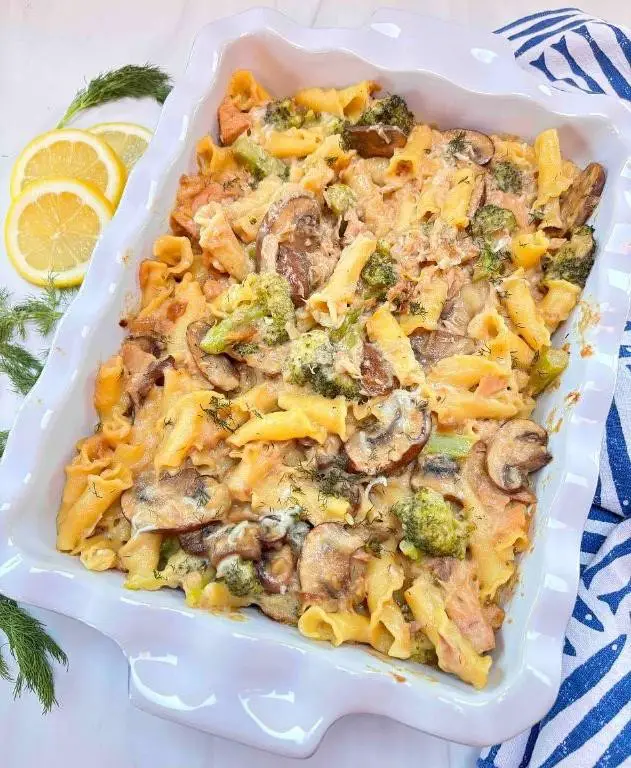 Tuna Noodle Casserole with a Twist of Lemon