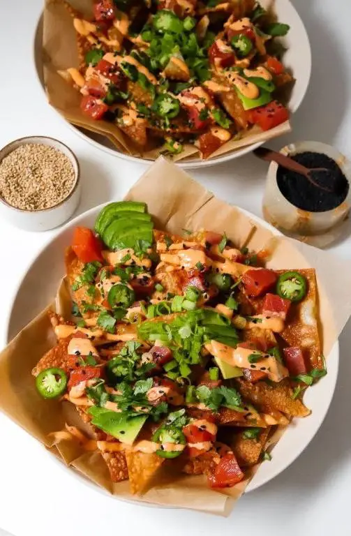 Tuna Poke Nachos