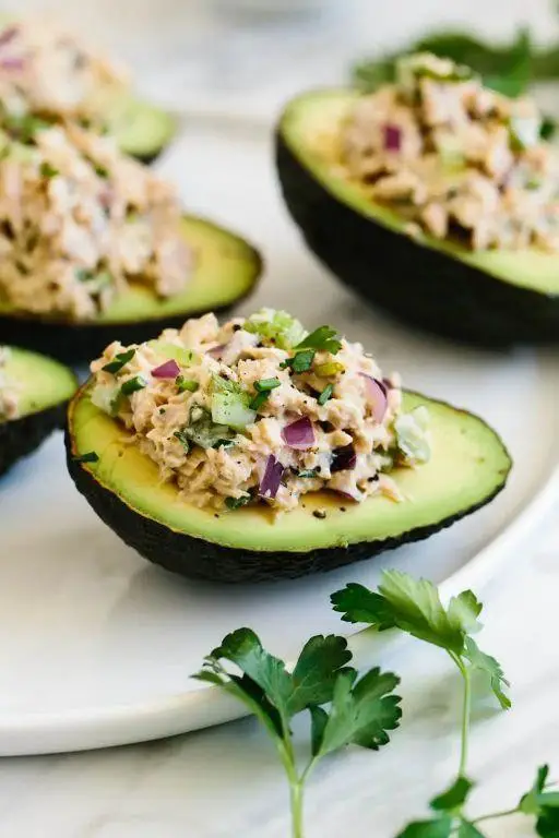 Tuna Salad Stuffed Avocados