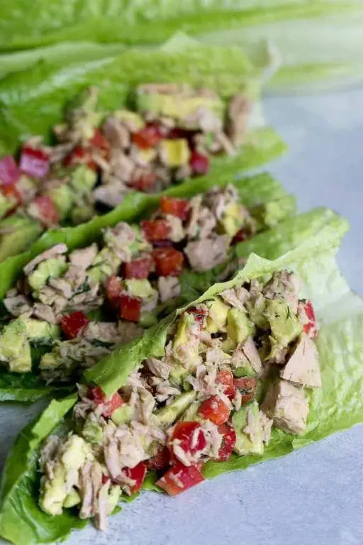 Tuna and Avocado Lettuce Wraps