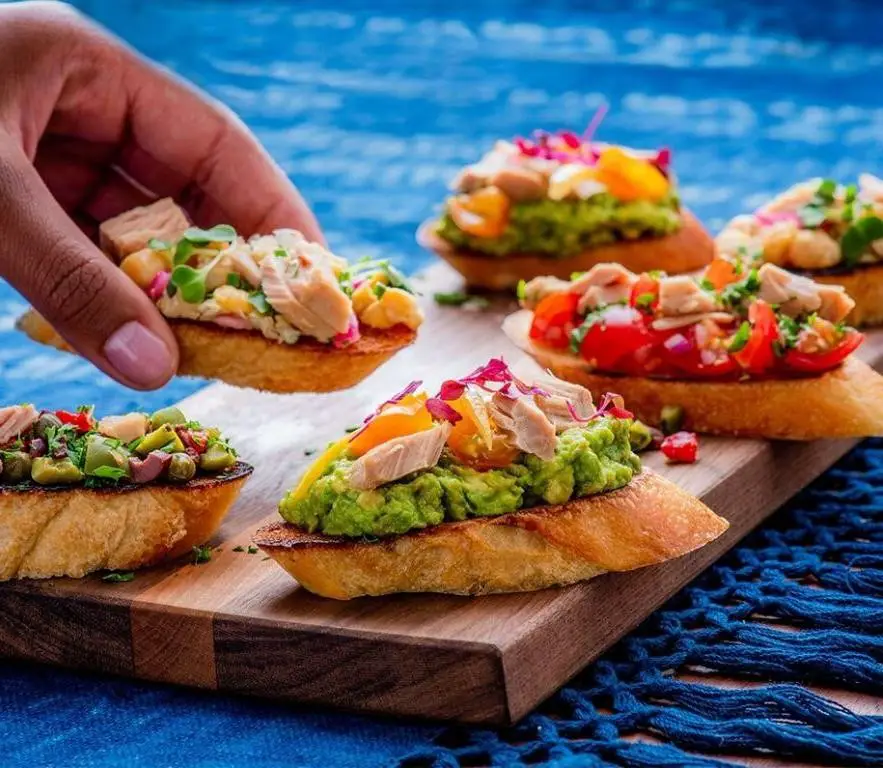 Tuna and Olive Tapenade Crostini
