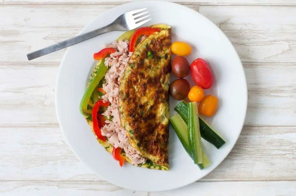 Tuna and Spinach Omelette