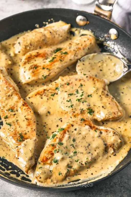 Turkey Breast with Creamy Dijon Sauce