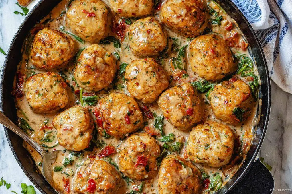 Turkey and Spinach Meatballs