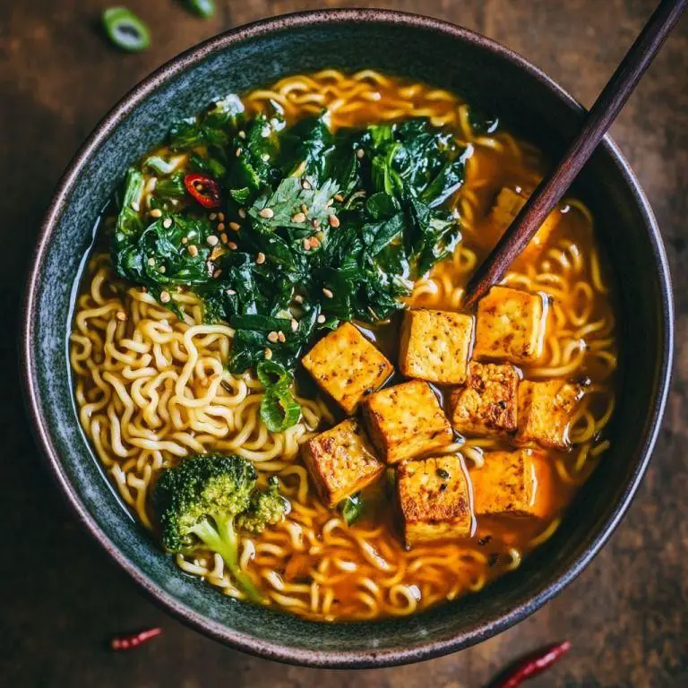 Turmeric Ginger Ramen with Tofu