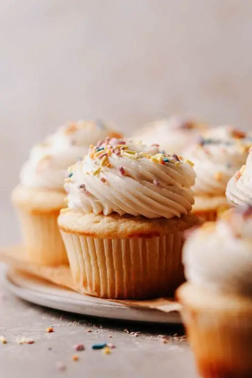 Vanilla Bean Gourmet Cupcakes with Buttercream Frosting