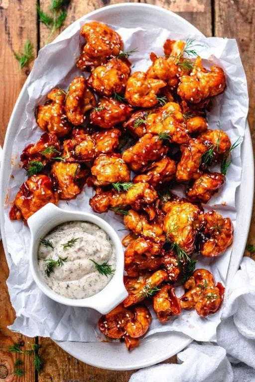 Vegan Cauliflower Buffalo Wings