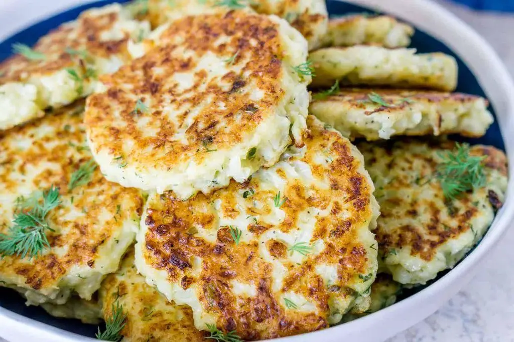 Vegan Cauliflower Pancakes