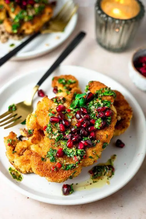 Vegan Cauliflower Steak with Chimichurri