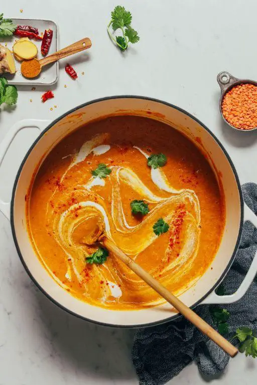 Vegan Cauliflower and Lentil Soup