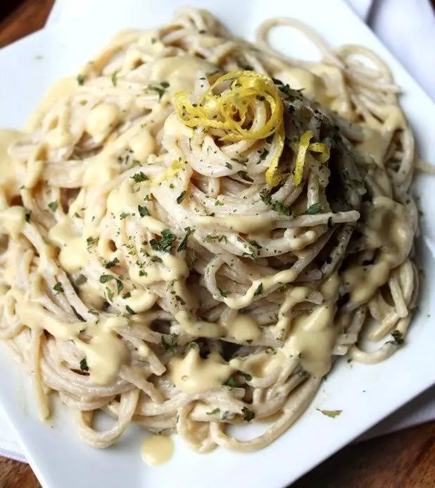 Vegan Chicken Alfredo with Cashew Cream