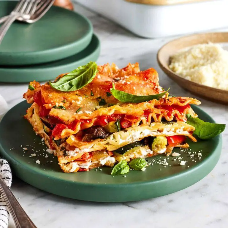 Vegetable Lasagna with Canned Mixed Vegetables