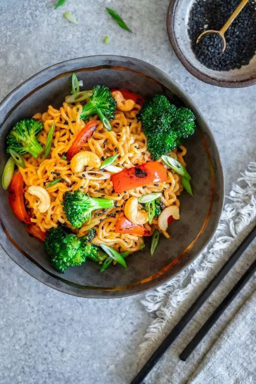 Vegetable Miso Ramen Stir Fry