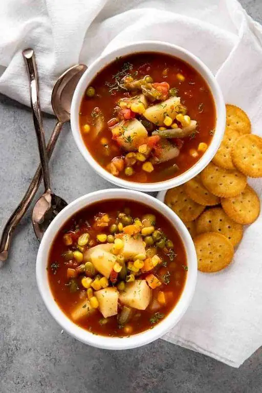 Vegetable Soup with Canned Mixed Vegetables
