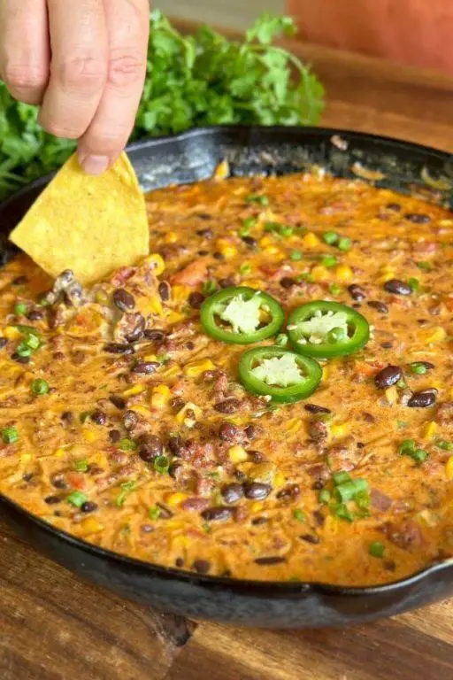 Velveeta Queso with Black Beans and Corn