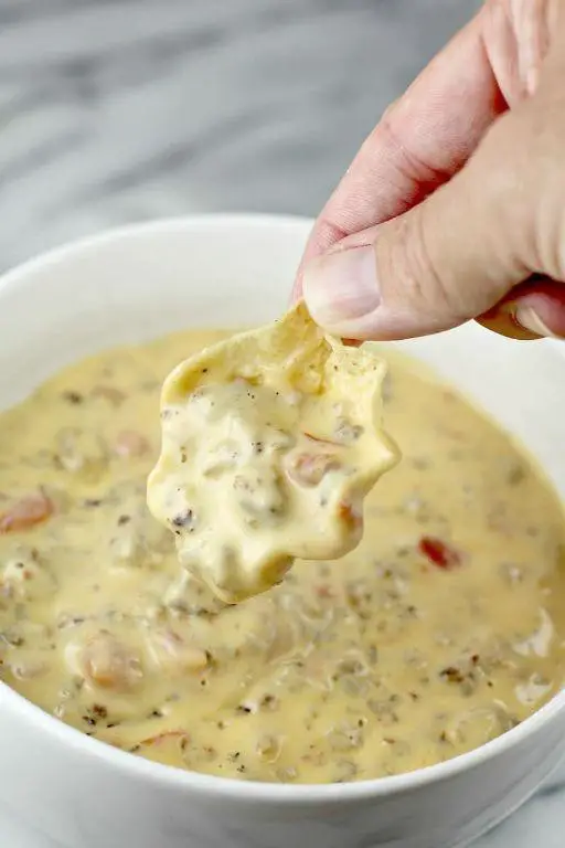 Velveeta Queso with Mushrooms