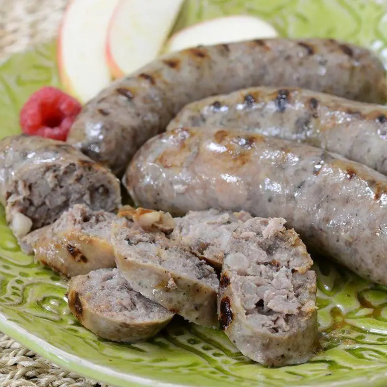 Venison Sausage with Cranberries and Walnuts
