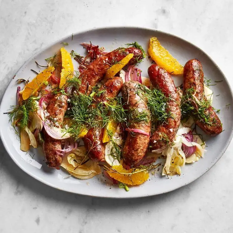 Venison Sausage with Fennel and Orange