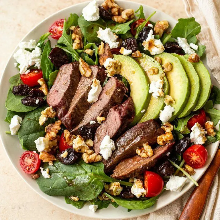 Venison Steak Salad with Balsamic Vinaigrette
