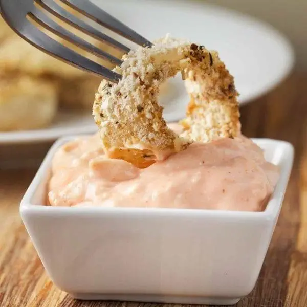 Vidalia Onion Rings with Spicy Mayo