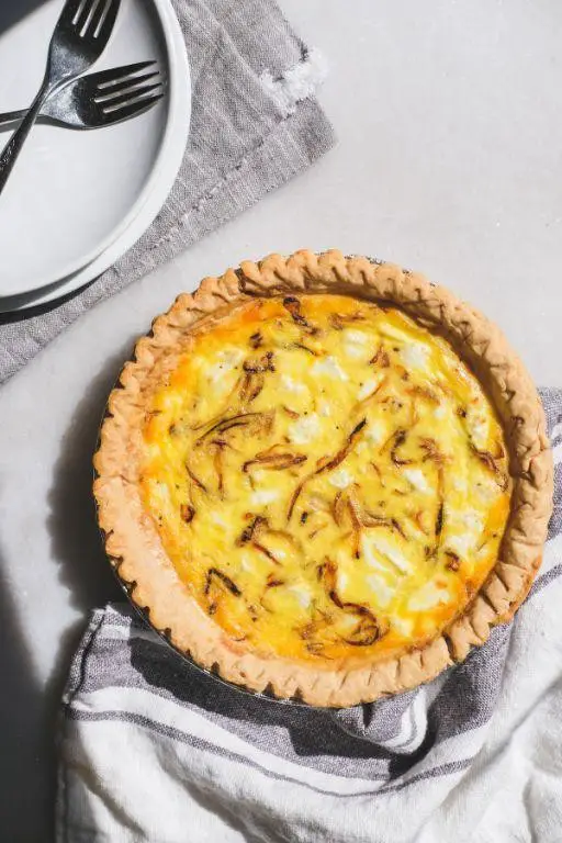 Vidalia Onion and Goat Cheese Quiche