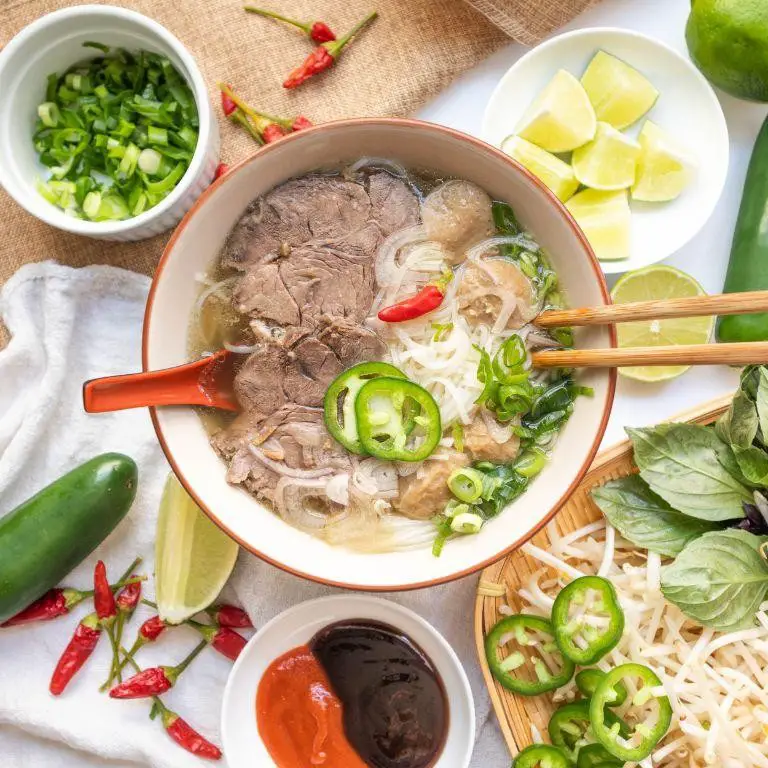 Vietnamese Pho Bo Beef Noodle Soup