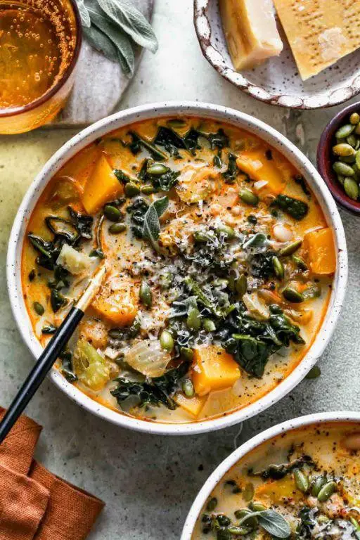 White Bean and Butternut Squash Soup