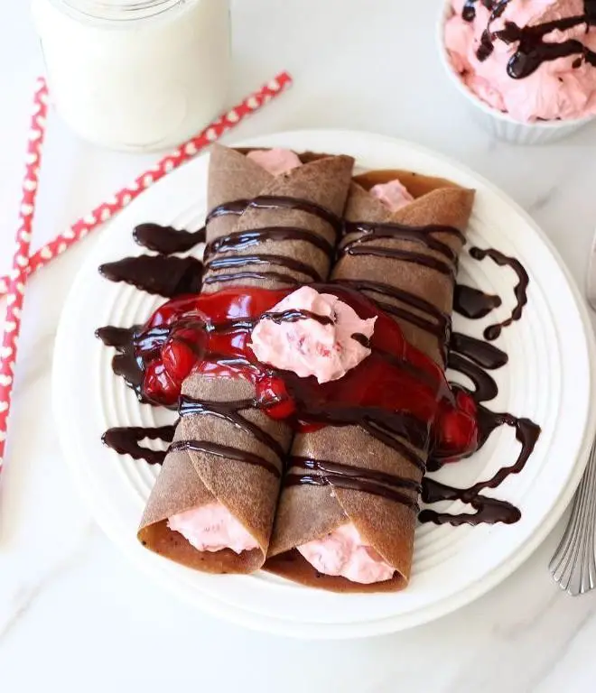 Wild Black Cherry Crepes