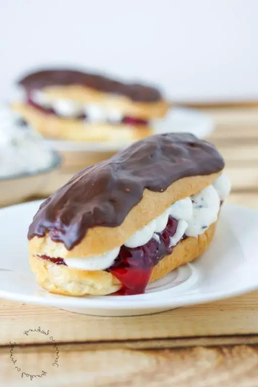 Wild Black Cherry Eclairs