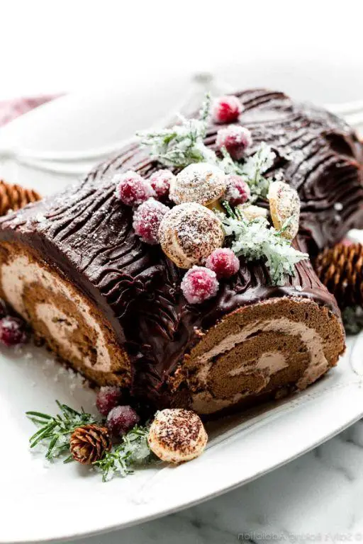 Yule Log Cake