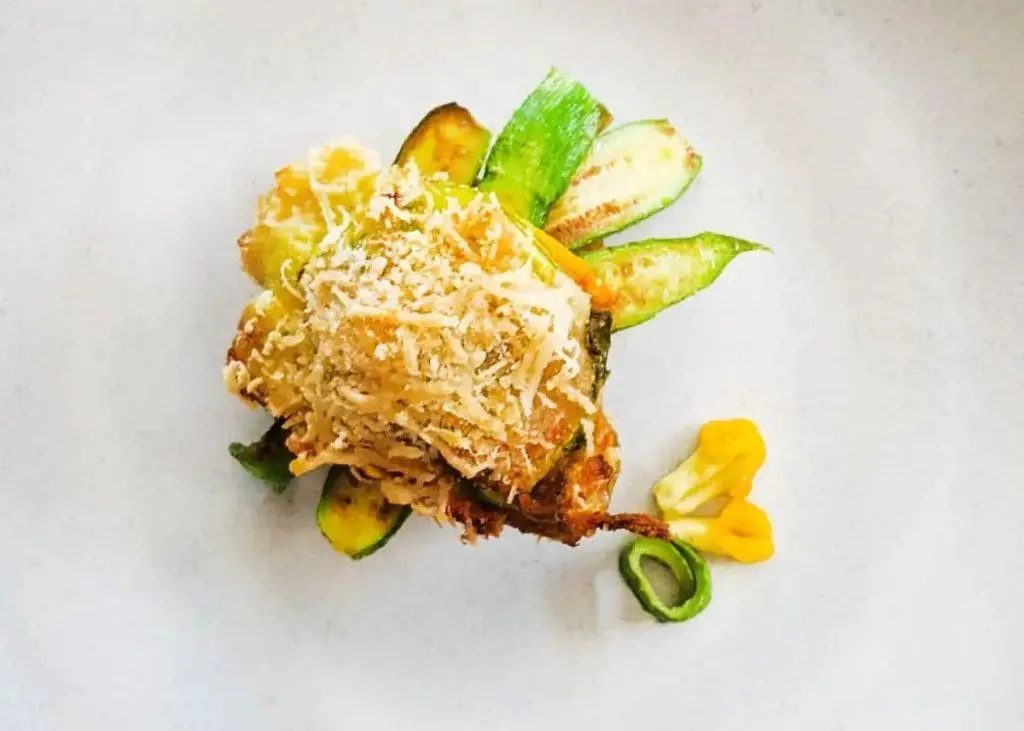Zucchini Flower Bruschetta