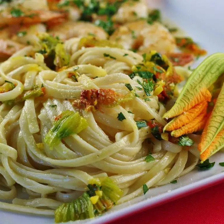 Zucchini Flower Pasta