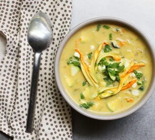 Zucchini Flower Soup
