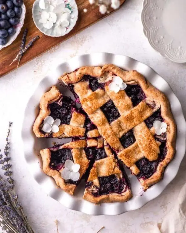 Blueberry Pie Filling with Vanilla Bean